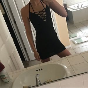 Black sexy club or date dress
